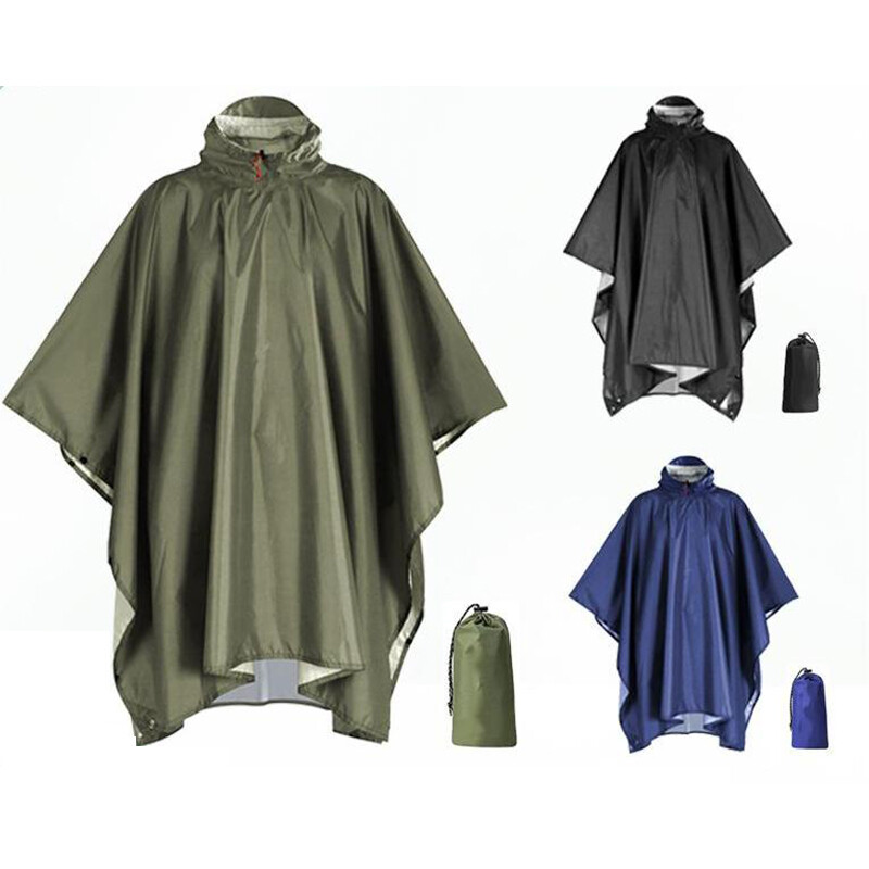 Heavy Duty Rain Poncho For Backpacking Αδιάβροχο ελαφρύ αδιάβροχο για ενήλικες έκτακτης ανάγκης Universal για άνδρες και γυναίκες