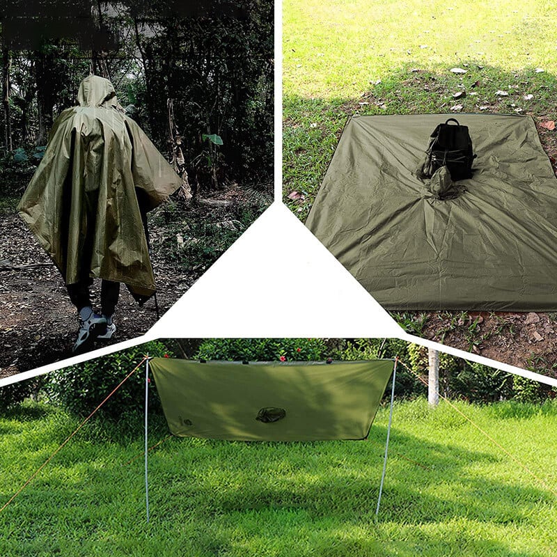 Heavy Duty Rain Poncho For Backpacking Αδιάβροχο ελαφρύ αδιάβροχο για ενήλικες έκτακτης ανάγκης Universal για άνδρες και γυναίκες