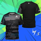 Îmbrăcăminte tenis de masă pentru bărbați Tricou de vară Tenis de badminton Tricou cu mânecă scurtă pentru bărbați cu uscare rapidă Club de tenis de masă