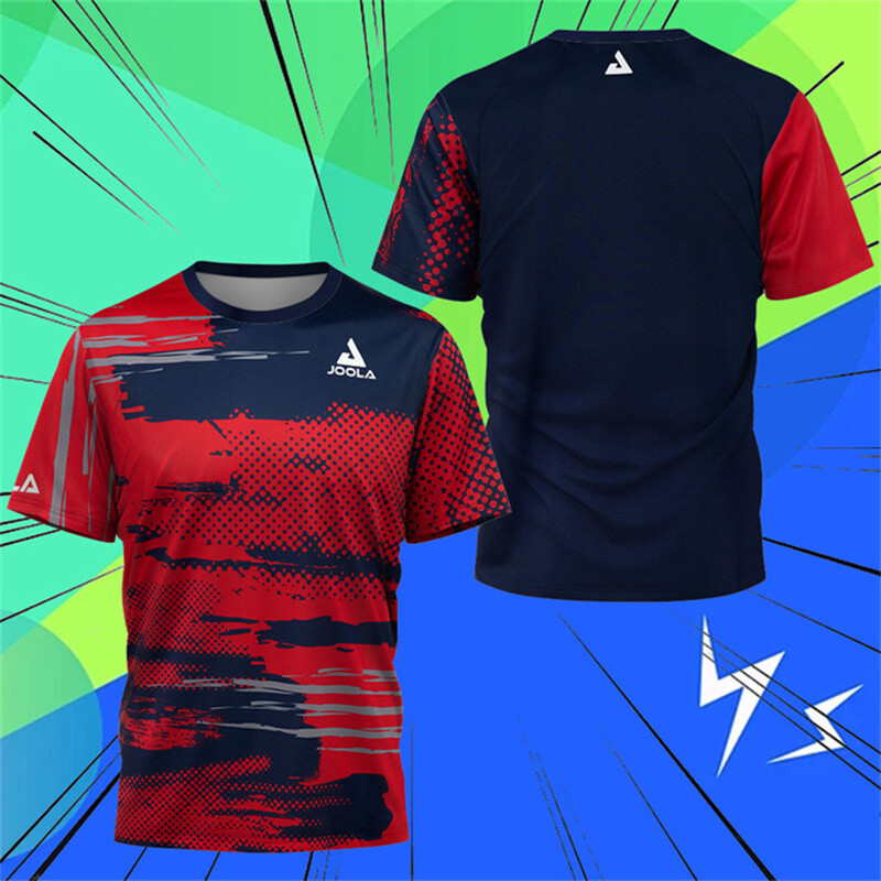 Îmbrăcăminte tenis de masă pentru bărbați Tricou de vară Tenis de badminton Tricou cu mânecă scurtă pentru bărbați cu uscare rapidă Club de tenis de masă
