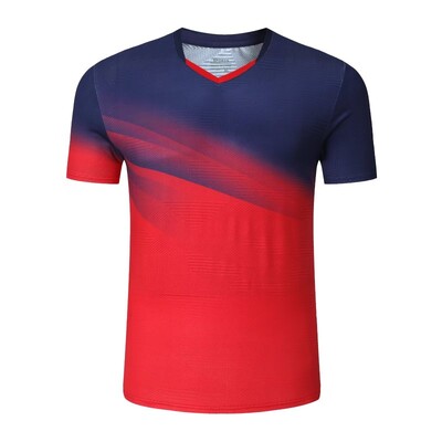 Μπλουζάκι τένις μεγάλης διάρκειας εξάχνωσης Χονδρικό μπλουζάκι προπόνησης πινγκ πονγκ για άντρες και γυναίκες για ανδρικό και γυναικείο αναπνεύσιμο μπλουζάκι μπάντμιντον