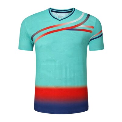 Μπλουζάκι τένις μεγάλης διάρκειας εξάχνωσης Χονδρικό μπλουζάκι προπόνησης πινγκ πονγκ για άντρες και γυναίκες για ανδρικό και γυναικείο αναπνεύσιμο μπλουζάκι μπάντμιντον