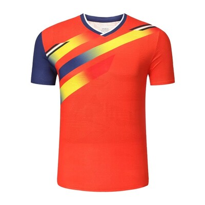 Μπλουζάκι τένις μεγάλης διάρκειας εξάχνωσης Χονδρικό μπλουζάκι προπόνησης πινγκ πονγκ για άντρες και γυναίκες για ανδρικό και γυναικείο αναπνεύσιμο μπλουζάκι μπάντμιντον