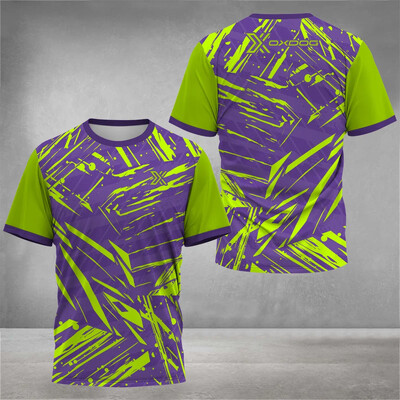 Ανδρικό μπλουζάκι Quick Dry 2024 Μπλουζάκι πινγκ πονγκ Μπάντμιντον Μπλουζάκι πινγκ πονγκ Breathable Αθλητικό προπόνηση Ρούχα Oversize Φαρδιά αθλητικά ρούχα