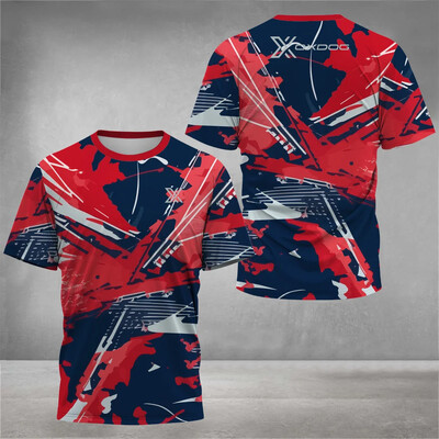 Ανδρικό μπλουζάκι Quick Dry 2024 Μπλουζάκι πινγκ πονγκ Μπάντμιντον Μπλουζάκι πινγκ πονγκ Breathable Αθλητικό προπόνηση Ρούχα Oversize Φαρδιά αθλητικά ρούχα