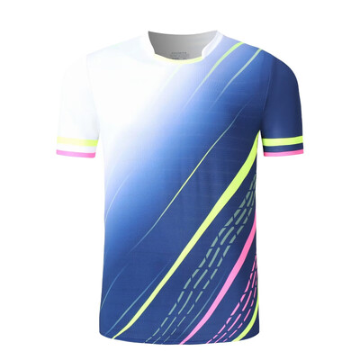 Μπλουζάκι μπάντμιντον Ανδρική και γυναικεία κοντομάνικη φανέλα τένις πινγκ πονγκ Σειρά 3D τυπωμένη στολή ομάδας προσαρμοσμένου λογότυπου για παιδιά