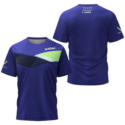 Gradienta raksts Vīriešu galda tenisa T-krekls Jauns Vīriešu Vasaras Tenisa Badmintona T-krekls Tops Galda tenisa kluba Quick Dry Īsām piedurknēm