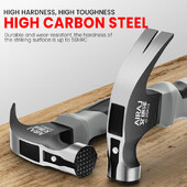 Mini ciocan cu gheare multifuncțional AIRAJ, ciocan anti-alunecare și rezistent la șocuri, calitate profesională, unealtă manuală magnetică pentru prelucrarea lemnului