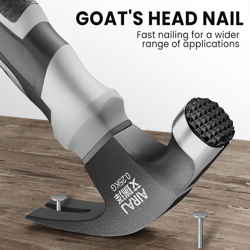 Mini ciocan cu gheare multifuncțional AIRAJ, ciocan anti-alunecare și rezistent la șocuri, calitate profesională, unealtă manuală magnetică pentru prelucrarea lemnului