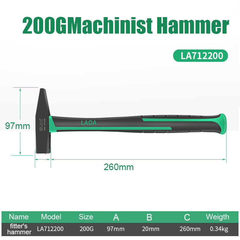 LAOA 200G Machinist Hammer Peen Hammer Σφυρί ξυλουργικής Straight Peen Hammer