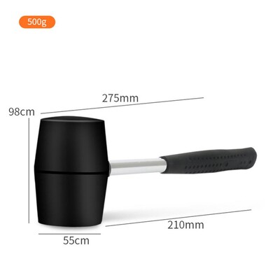 Φορητό λαστιχένιο σφυρί διπλής όψεως Εργαλεία χειρός οικιακής λαστιχένιας σφύρα για επισκευή αυτοκινήτου εξωτερικού χώρου Πλακάκι δαπέδου πόρτας ξυλουργικής