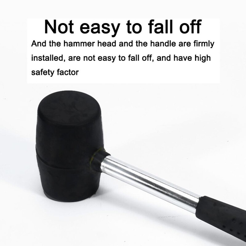 Φορητό λαστιχένιο σφυρί διπλής όψεως Εργαλεία χειρός οικιακής λαστιχένιας σφύρα για επισκευή αυτοκινήτου εξωτερικού χώρου Πλακάκι δαπέδου πόρτας ξυλουργικής