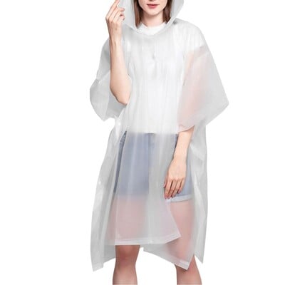 Kaasaskantav vihmamantel täiskasvanutele Veekindel Rain Pontšo Kerge korduvkasutatav kapuutsiga vihmamantel õues matkamiseks matkamiseks vihmamantel