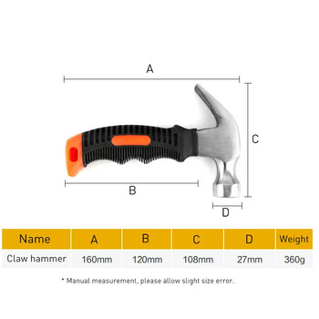 Μικρό φορητό οικιακό gadget προμήθειες ξυλουργικής επεξεργασίας μικρού φορητού εργαλείου καρφιών με σφυρί.