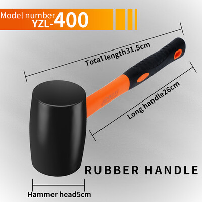 Гумен чук, гумен чук, меко лепило за плочки, многофункционална декорация гумен чук, кожен чук, краве сухожилие чук тухла