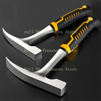 Mini Claw Hammer Επαγγελματικό γεωλογικό σφυρί Πολυλειτουργικό εργαλείο με μυτερή άκρη Λαστιχένια λαβή σφυρί ξυλουργού