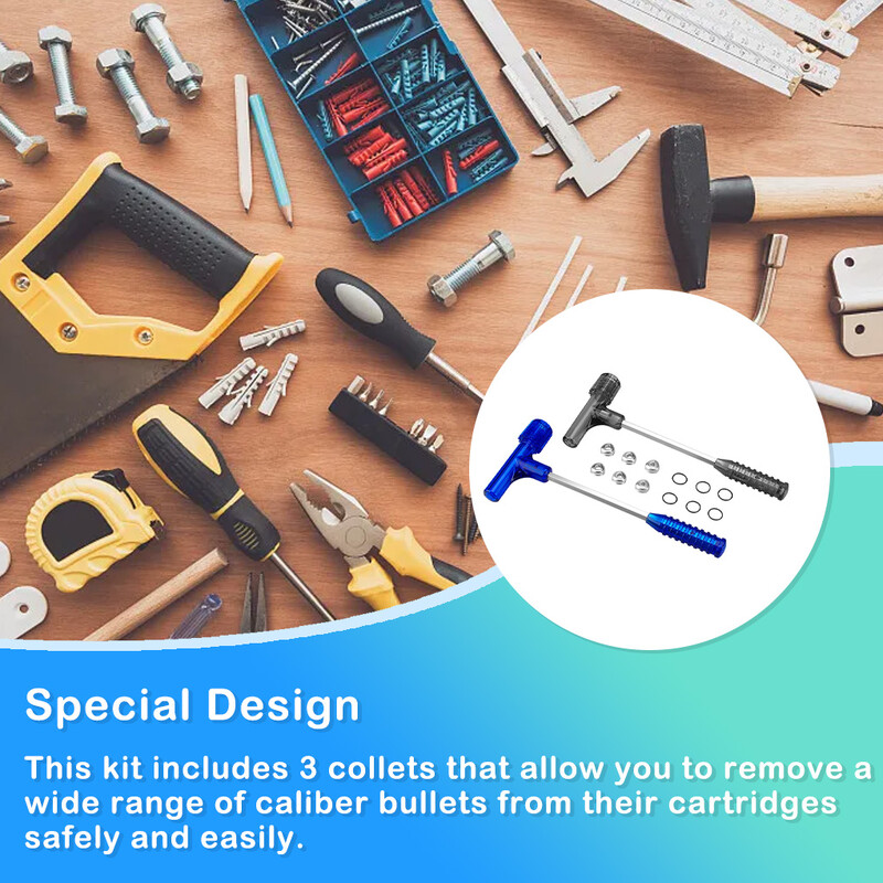 Ciocan de extragere a gloanțelor de impact cu trei seturi de scule de mână de siguranță pentru sarcini grele