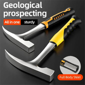 Επαγγελματικό σφυρί Claw Hammer από χάλυβα υψηλής περιεκτικότητας σε άνθρακα γεωλογικό σφυρί Ενσωματωμένο πολυλειτουργικό εργαλείο σφυρηλάτησης για ξυλουργό