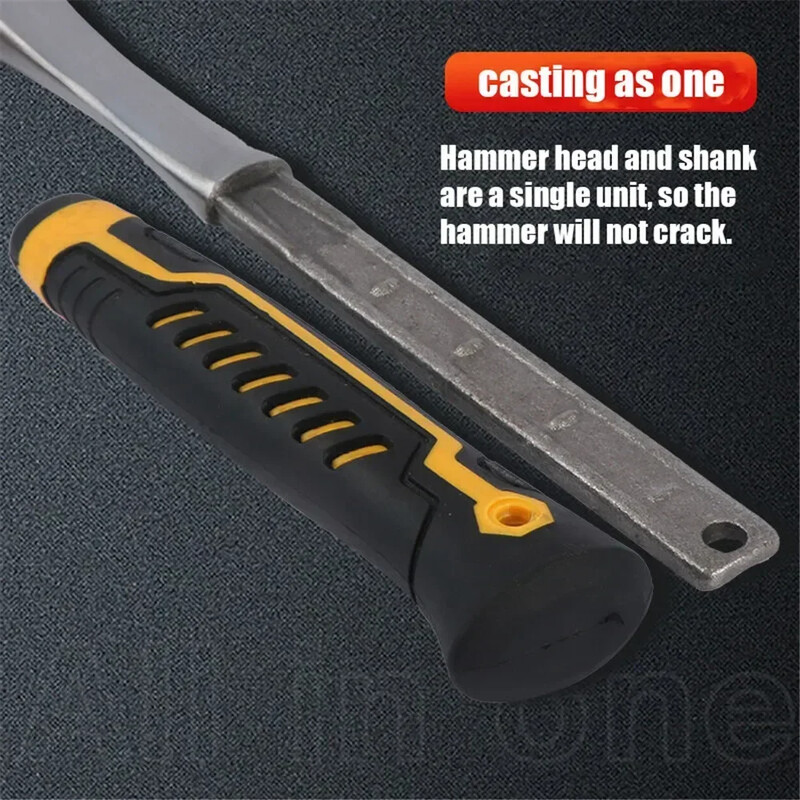 Επαγγελματικό σφυρί Claw Hammer από χάλυβα υψηλής περιεκτικότητας σε άνθρακα γεωλογικό σφυρί Ενσωματωμένο πολυλειτουργικό εργαλείο σφυρηλάτησης για ξυλουργό