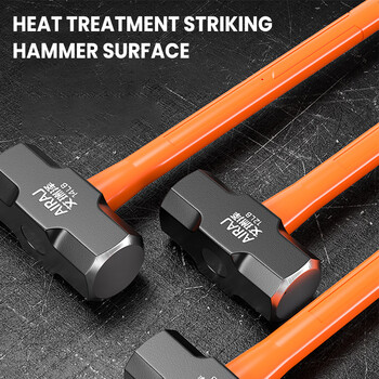 AIRAJ Octagon Hammer Heavy Wall Hammer One Piece Heavy Hand Hammer Αφαίρεση τοίχου Μαλακή λαβή Εργαλείο κατασκευής σφυρί από συμπαγές σίδηρο