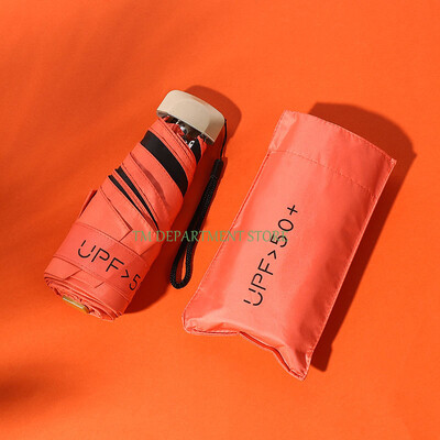 Πτυσσόμενη ομπρέλα ταξιδιού 8 πλευρών Μίνι συμπαγής ομπρέλα βροχής τσέπης αντιανεμική ομπρέλα βροχής με κάψουλα για καθημερινή ζωή UPF 50