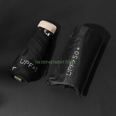 Πτυσσόμενη ομπρέλα ταξιδιού 8 πλευρών Μίνι συμπαγής ομπρέλα βροχής τσέπης αντιανεμική ομπρέλα βροχής με κάψουλα για καθημερινή ζωή UPF 50