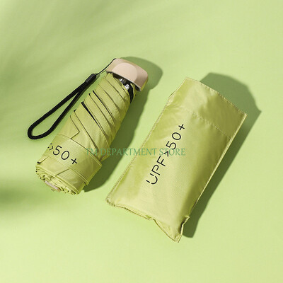 Πτυσσόμενη ομπρέλα ταξιδιού 8 πλευρών Μίνι συμπαγής ομπρέλα βροχής τσέπης αντιανεμική ομπρέλα βροχής με κάψουλα για καθημερινή ζωή UPF 50