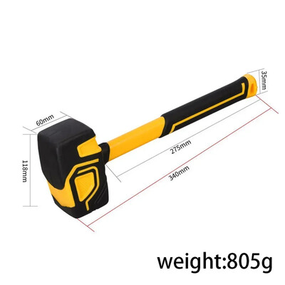 Ciocan din cauciuc moale Unelte de mână profesionale pentru construcții Ciocan din cauciuc multifuncțional din țiglă ceramică