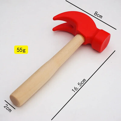 Mini Wooden Hammer Παιδικό παιχνίδι μάθησης σφυρί Creative DIY Wooden Woodworking Hammer Simulation Maintenance Tools