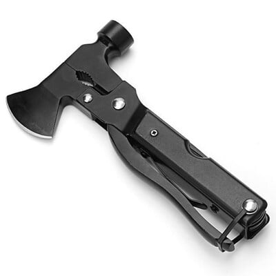 Daugiafunkcis kirvis Hammer Nešiojamos replės Plaktukas Sulankstomas šlifuotas nagų plaktukas Išdaužto lango plaktukas Automobilio gelbėjimo įrankis