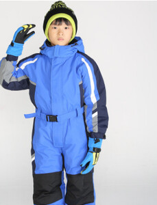 Žieminis vientisas vilnos vandeniui atsparus vaikiškas slidinėjimo kostiumas mergaitėms berniukams šiltas kombinezonas sniego rinkiniai terminiai nuo vėjo apsaugantys lauko snieglenčių kostiumai