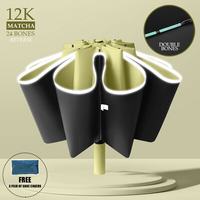 Umbrelă mare cu oase duble de 16K pentru bărbați, femei, umbrele rezistente la vânt, pliante automată, umbrelă de ploaie de lux puternică, UV Business