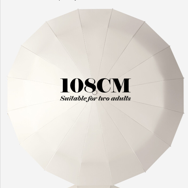 16K Double Bones Liels lietussargs vīriešiem Sieviešu vēja necaurlaidīgi lietussargi Automātiski salokāmi Spēcīgi Luksusa Saules Lietus Lietussargs UV Bizness