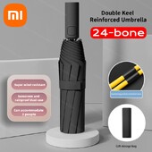 Xiaomi 24 Bone pilnībā automātisks dubulto kaulu salokāms lietussargs saules UV aizsardzībai pret lietus izturību un stipru vēja izturību