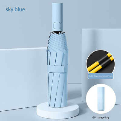 Xiaomi 24 Bone pilnībā automātisks dubulto kaulu salokāms lietussargs saules UV aizsardzībai pret lietus izturību un stipru vēja izturību