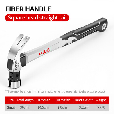 Πολυλειτουργικό χειροκίνητο αντιολισθητικό σφυρί Magnetic Claw Hammer με μακριά λαβή από διπλό καρφί αυλάκι σφυρί που εξοικονομεί εργασία