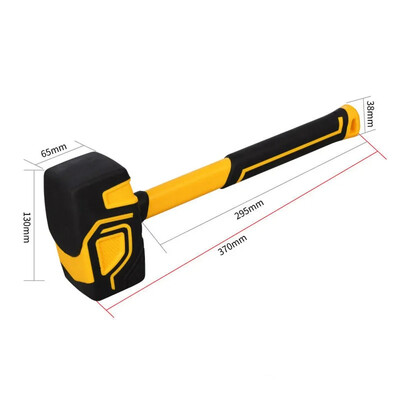 Daudzfunkcionāls gumijas āmurs keramikas flīzes mīkstas gumijas vītņu ādas āmurs profesionāliem celtniekiem rokas instrumenti