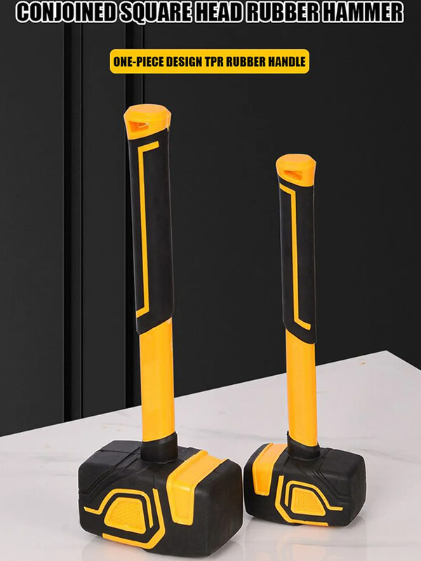 Daudzfunkcionāls gumijas āmurs keramikas flīzes mīkstas gumijas vītņu ādas āmurs profesionāliem celtniekiem rokas instrumenti