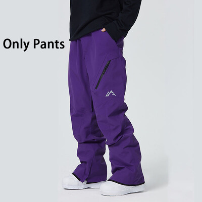 Αδιάβροχο αντιανεμικό παντελόνι σκι Νέο παντελόνι σκι 2025 Ζεστό παντελόνι εργασίας για σνόουμπορντ εξωτερικού χώρου Πλήρως πιεσμένο αναπνεύσιμο Άνδρες Γυναίκες