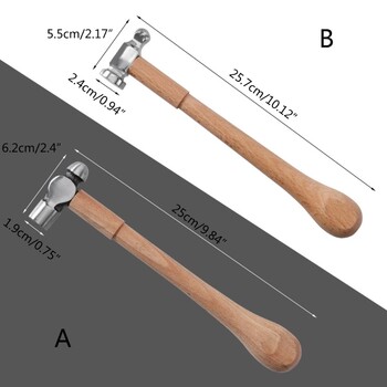 Σφυρί Ball Peen με ξύλινη λαβή σφυρί μεταλλουργίας βαρέως τύπου για οικιακό εργαστήριο μεταλλικής επισκευής πριτσίνι