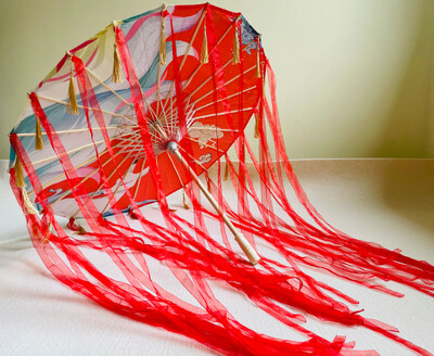 82 εκ. Κόκκινο λουλούδι Αρχαία ομπρέλα λαδιού αδιάβροχη κινέζικη γαμήλια Cheongsam Paraguas Guarda Chuva Şemsiye Japan Sombrilla