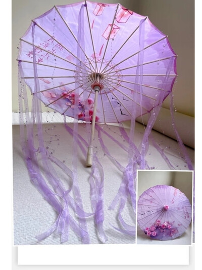 82 εκ. Κόκκινο λουλούδι Αρχαία ομπρέλα λαδιού αδιάβροχη κινέζικη γαμήλια Cheongsam Paraguas Guarda Chuva Şemsiye Japan Sombrilla