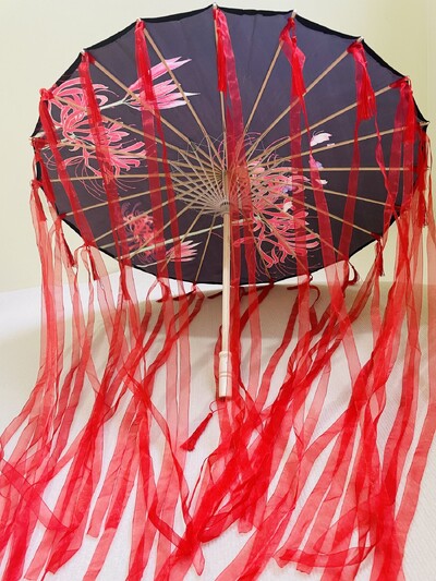 82 εκ. Κόκκινο λουλούδι Αρχαία ομπρέλα λαδιού αδιάβροχη κινέζικη γαμήλια Cheongsam Paraguas Guarda Chuva Şemsiye Japan Sombrilla