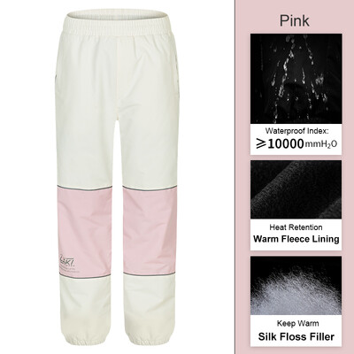 Pantaloni de schi LDSKI, femei, bărbați, impermeabili, izolați termic, căptușeală din fleece, sporturi de iarnă, pantaloni reflectorizați din țesătură pongee pentru snowboard.