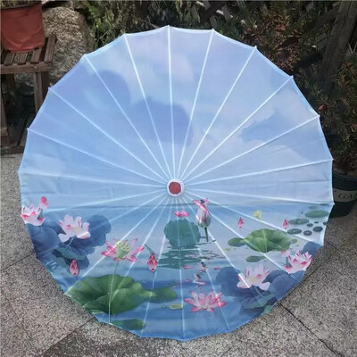 Japāņu dzija Eļļas Papīrs Zīda audums Lapsa Lietussargu Apģērbs Senās Ķīnas princeses Drāmas Baltā Amatniecības Kosplejā Saulessargs Paragvas