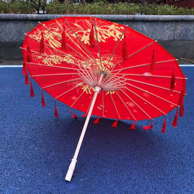 Japāņu dzija Eļļas Papīrs Zīda audums Lapsa Lietussargu Apģērbs Senās Ķīnas princeses Drāmas Baltā Amatniecības Kosplejā Saulessargs Paragvas