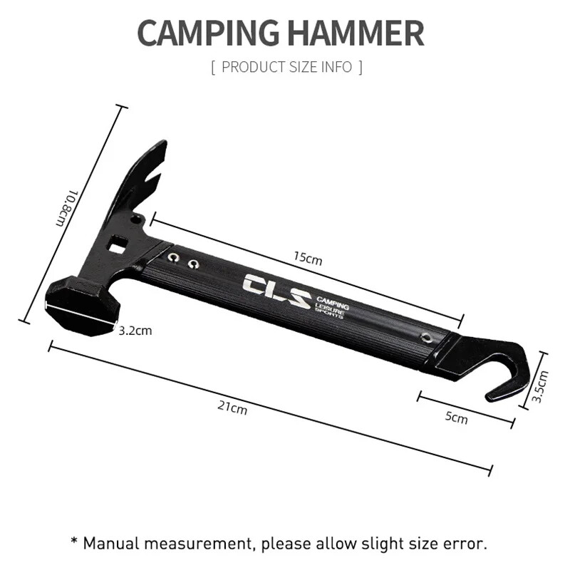 Kahepealine matkahaamer roostevabast terasest maapulgad Haamri telginaelte seadistamine Multifunktsionaalne abitööriist Hammer Mini