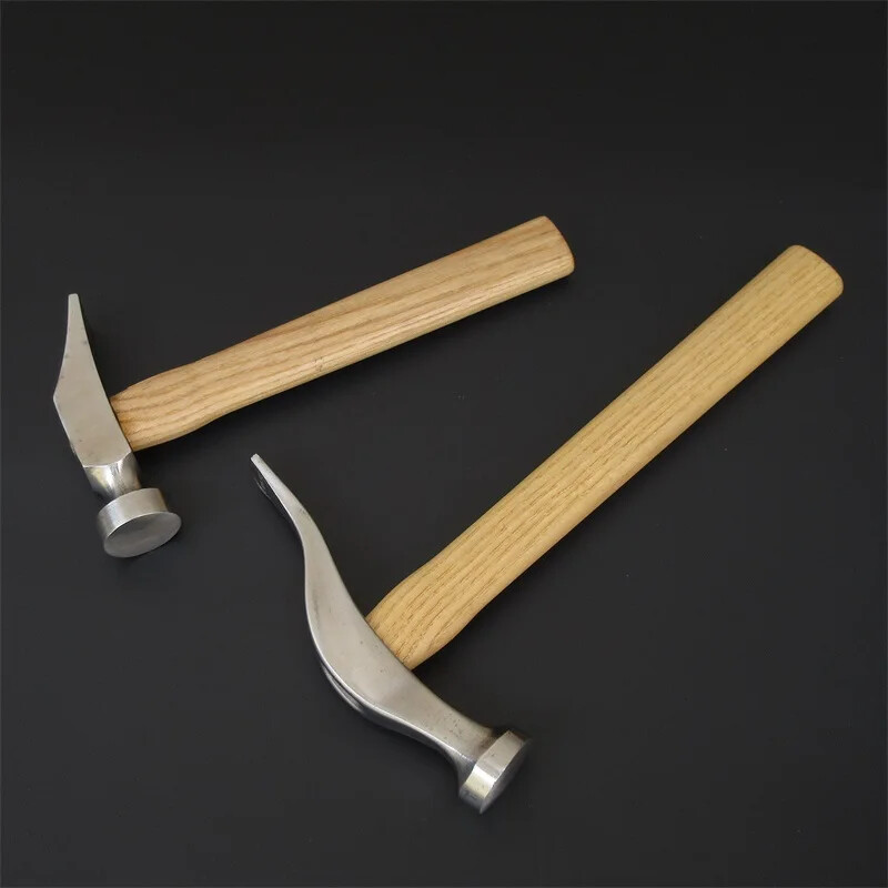Ručno rađeni kožni gornji čekić s drvenom drškom za lupkanje preko ručnih šavova Lagani alat za izradu cipela Remmending vezica