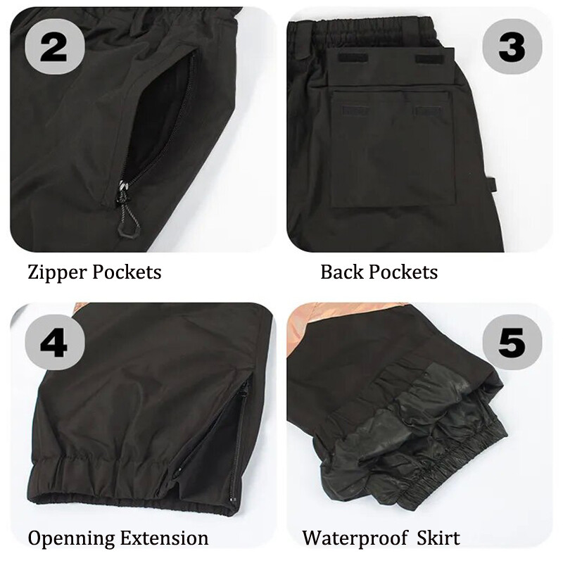 2024. gada snovborda bikses sievietēm, slēpošanas bikses, vīriešiem, ziemas bikses, vēja necaurlaidīgas, ūdensnecaurlaidīgas, snovborda bikses, sievietes, ūdensizturīgas 15 000