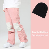 Παντελόνι χιονιού Χειμερινό νέο παντελόνι σκι Γυναικεία Ανδρικά Παντελόνια Snowboard για εξωτερικούς χώρους Cargo Ζεστά αντιανεμικά αδιάβροχα αθλητικά παντελόνια για χιόνι Στολές σκι